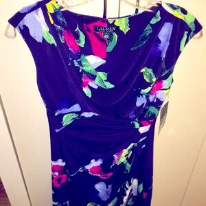 NWT LAUREN by Ralph Lauren - Navy Dress